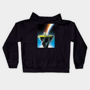 Flying Island Outer Space Kids Hoodie